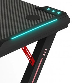 Herný stôl BG03 čierny 140 cm