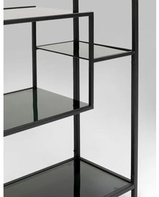Loft policový regál čierny 100x60 cm