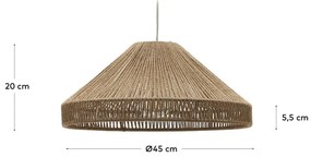 Tienidlo v prírodnej farbe ø 45 cm Pontos – Kave Home
