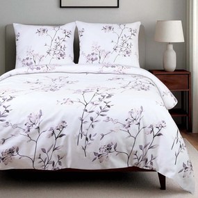 BAVLNENÉ OBLIEČKY COTTONLOVE 140X200 CM, 1KS 70X80 CM KVETY