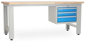 Dielenský stôl Solid OAK-03, 210 cm, závesný box, dub