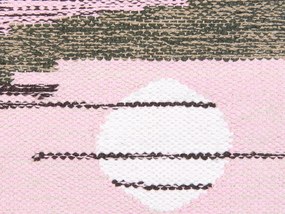 Bavlnená nástenná dekorácia so strapcami viacfarebná SADDA Beliani
