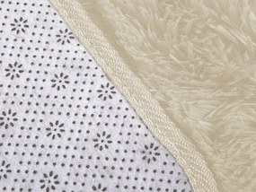 TZ Béžový obdĺžnikový shaggy koberec Lana Rozmer: 200x200