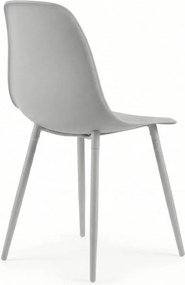 Jedálenská stolička OSAKA plastová, svetlosivá
