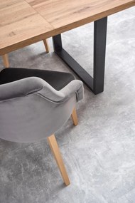 Jídelní rozkládací stůl Mevon 2 160/210 cm dub wotan/černý