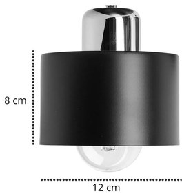 Nástenné svietidlo Panta, 1x kovové tienidlo (výber z 3 farieb), (výber z 3 farieb konštrukcie), ch