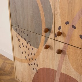 Skrinka v dekore duba v prírodnej farbe 95x111 cm Multilux – Kalune Design