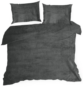 FLEECOVÉ OBLIEČKY FLANO2 200X220 CM, 2 KS 70X80 CM SIVÉ