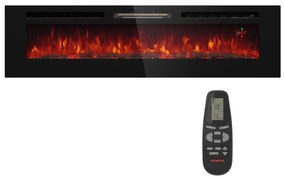 Galeras 178, elektrický nástenný krb, 1800 W, LED