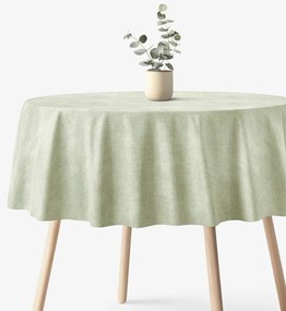 Goldea okrúhly obrus malaga - zelený režný Ø 100 cm
