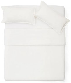 Krémové predĺžené obliečky na dvojlôžko z bavlneného perkálu 240x220 cm Sifinia – Kave Home