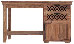 Písací stôl Mira 130x76x70 indický masív palisander Natural