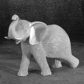 DEKORAČNÁ SOŠKA ELDO 24X12X19 CM STRIEBORNÁ