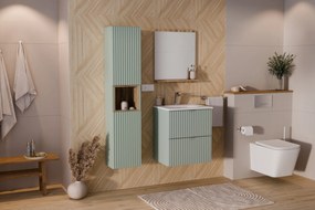 Závěsná skříňka pod umyvadlo Ocean 120 cm dub olejovaný/béžová