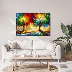 Obraz farebný strom života v lese