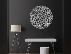 drevko Drevená mandala Kruh Rozmer obrazu: 44,5 x 44,5 cm, Farba dekorácie: Čierna