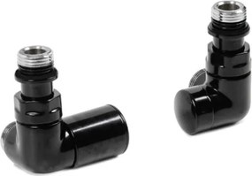 DK Terma VISION ALL IN ONE ľavá trojosá regulačná sada ventilov Black Matt