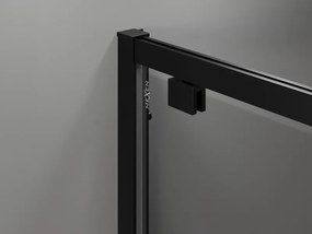 Mexen Exo-BR sprchový kút s otváracími dverami 90 x 90 cm, transparentný, čierny - 8181-090-090-70-00