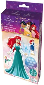 Magnetická bábika s vymaľovánkou Disey princezné
