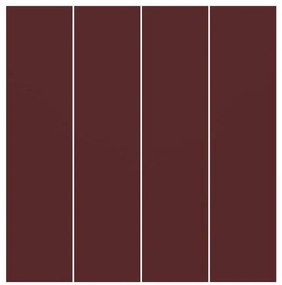 MANUFACTURER -  Súprava posuvnej záclony - Burgundy - 4 panely