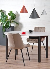 Rozkladací jedálenský stôl Ringo 102/142 cm kašmírový/čierny