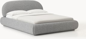 Buklé čalúnená posteľ s úložným priestorom Alba