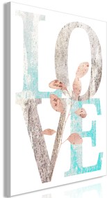 Artgeist Obraz - Flourishing Letters (1 Part) Vertical Veľkosť: 20x30, Verzia: Na talianskom plátne