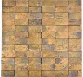 Kovová mozaika medená 3D XK 3DR 16 28x29 cm