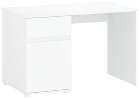 PC stôl 1D1S/120, biely lesk, LINDY