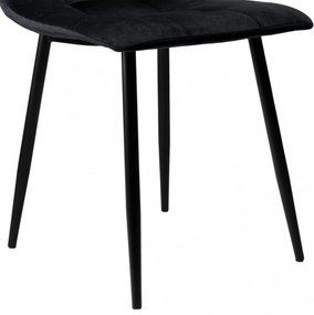 Čalúnená designová stolička ForChair čierna