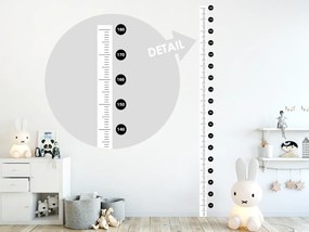 Jednoduchý detský meter nálepka na stenu výška 140 cm