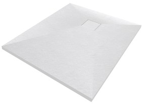 Erga Oldaf, SMC obdĺžniková sprchová vanička 80 x 90 cm, biela matná, ERG-GMA-OL-8090
