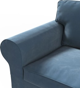 Poťah na sedačku Ektorp (rozkladacia, pre 2 osoby) NOVÝ MODEL 2012 farba produktu modrá látka lesklá, zamatová