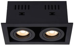 Lucide 09926/02/30 - Podhľadové svietidlo CHIMNEY 2xGU10/50W/230V čierna