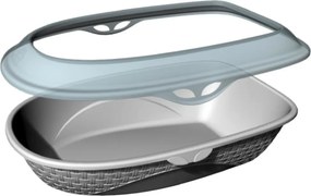 BAMA Toaleta pre mačky SABBIA, sivá