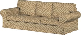 Poťah na sedačku Ektorp (nerozkladá sa, pre 3 osoby) farba produktu béžová látka zapletaná, vzorované