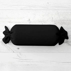 Biante Vankúš valec bonbon Rongo RG-014 Čierny 15x60 cm