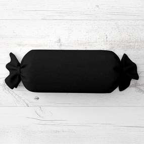 Biante Vankúš valec bonbon Rongo RG-014 Čierny 15x40 cm