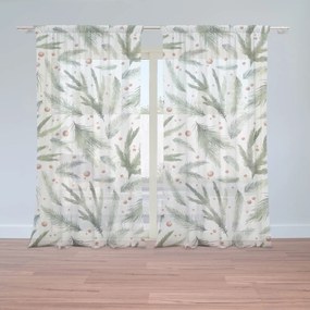 Sablio Záclony Vôňa ihličia: 2ks 150x250cm