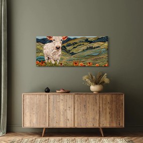 Obraz - Imitácia pleteného motívu (120x50 cm)