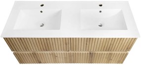 Aqualine Aqualine, PANEDA STRIP umývadlová skrinka 119x55x45,2cm, dub emporio, PN312