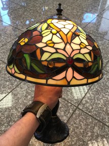Tiffany stolná lampa do obývačky kolekcia LILY 34*Ø25