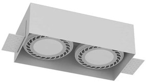 Brosline 3271 - Podhľadové svietidlo CAGE 2xGU10/18W/230V biela