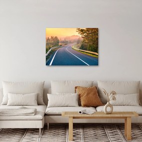 Obraz - Cesta pri východe slnka (70x50 cm)