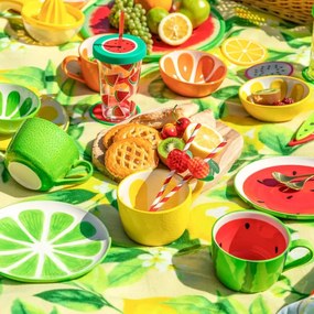 Altom Súprava keramických jumbo hrnčekov Tropicana citrón 470 ml, 2 ks