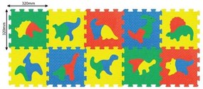 Pěnové puzzle Dinosauři 30x30cm 10ks v sáčku