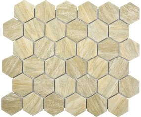 Keramická mozaika HX Curio HB šesťuholník 32,5x28,1 cm béžová