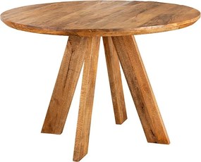 Okrúhly jedálenský stôl Eglantine 100 cm hnedé mango