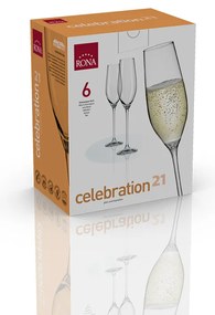 RONA 6x Pohár na šampanské CELEBRATION 210ml