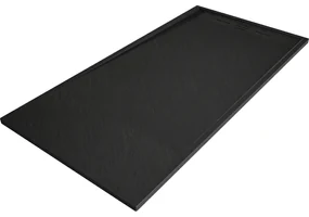 Mexen Amon, SMC obdĺžniková sprchová vanička 150 x 90 cm, čierna, 4F709015